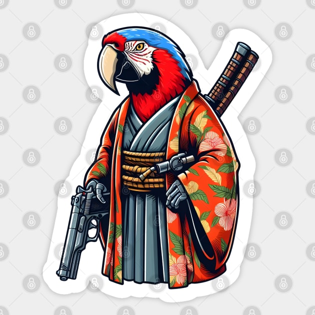 Shooting parrot Sticker by Japanese Fever